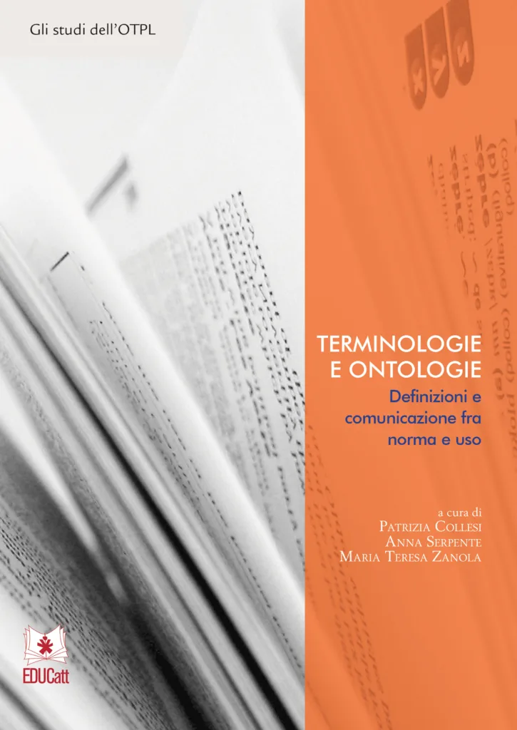 Copertina Terminologie e ontologie definizioni