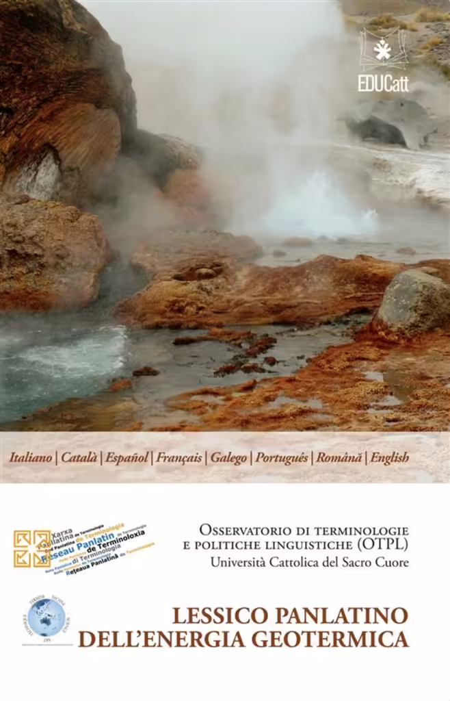 Copertina Lessico panlatino dell’energia geotermica